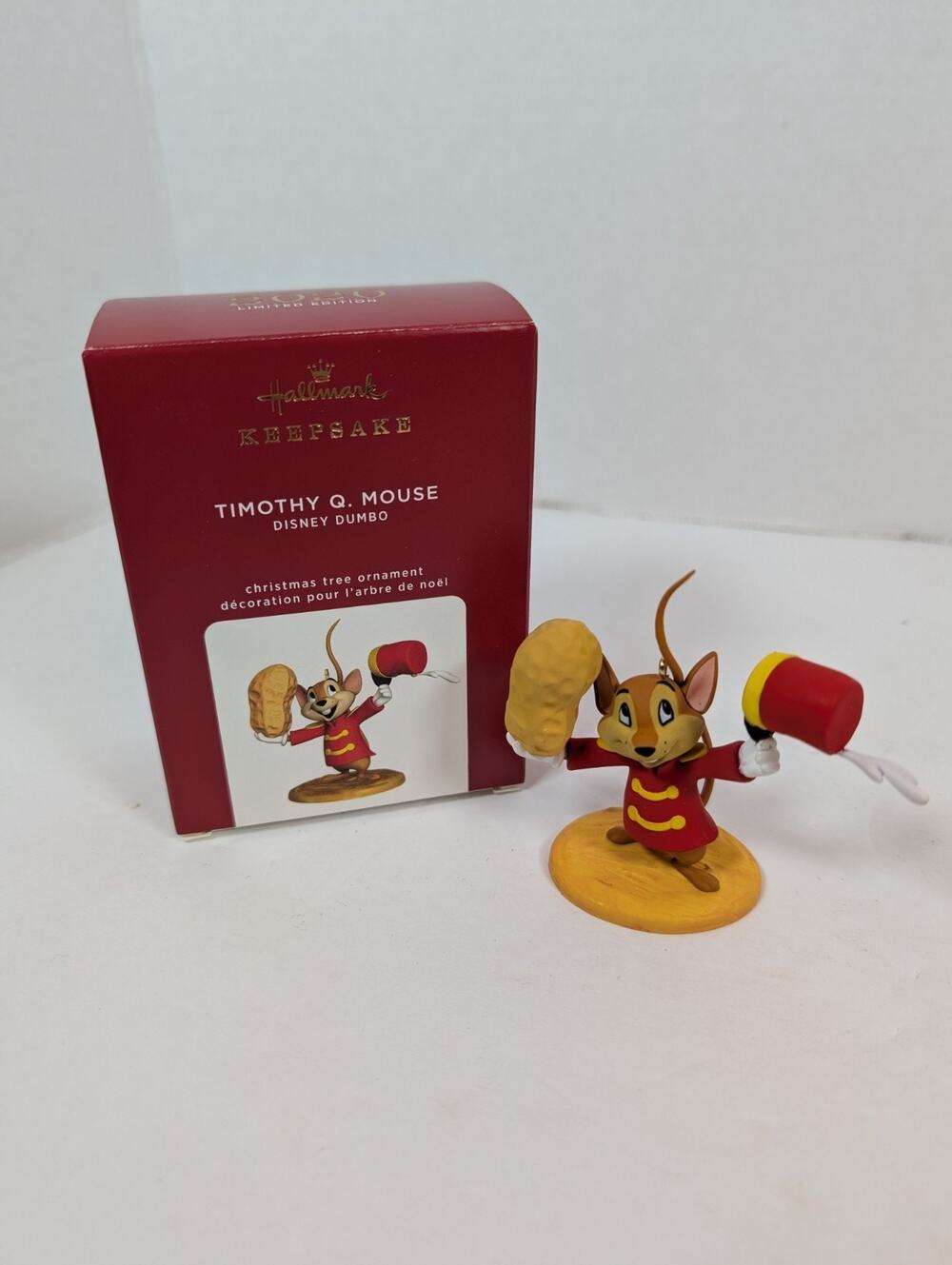 2020 HALLMARK KEEPSAKE DISNEY DUMBO TIMOTHY Q. MOUSE LIMITED ORNAMENT MIB